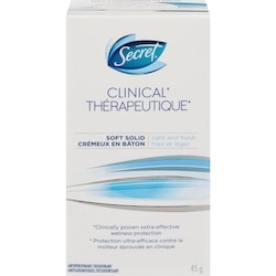 Secret Clinical Antiperspirant and Deodorant Soft Solid , Light & Fresh