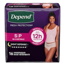 DEPEND Night Defense Incontinence Underwear for Women, Overnight