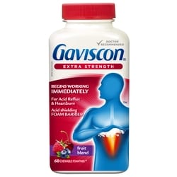 Gaviscon Extra Strength Chewable Foamtabs Fruit Blend 60