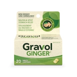 GRAVOL Ginger Non-Drowsy Tablets 20PK
