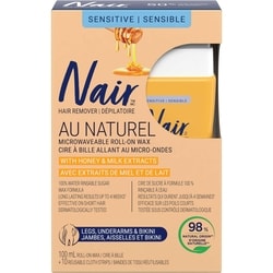 NAIR Au Naturel Roll-On Wax Remover with Honey & Milk Extracts