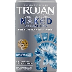 TROJAN Naked Sensations Pure Pleasure Condoms, Extra Lubricated