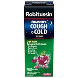 ROBITUSSIN Children's Cough & Cold Bedtime Liquid Cherry 100 ml