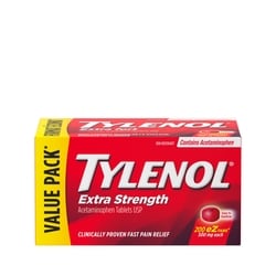 TYLENOL Extra Strength Pain Relief Acetaminophen 500mg 200 EZTabs