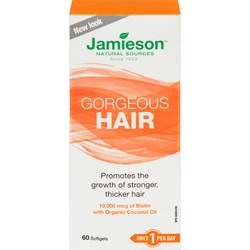 HAIR/SKIN/NAIL W/COCNUT OIL+BIOTIN SOFTGEL 60