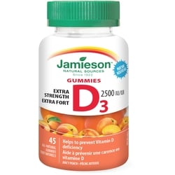 VITAMIN D 2500IU GUMMY 45 JAMIESON
