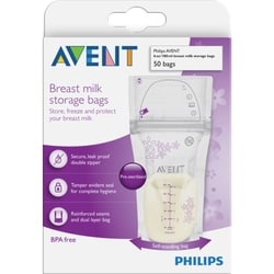 Avent Breast Milk Storage Bags 50 Count 6oz/180ml,