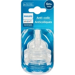 Avent Anti-colic Baby Bottle Flow 4 Nipple, 2 pack