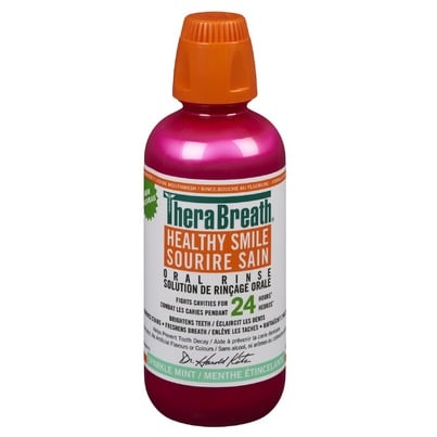 TheraBreath Anticavity Sparkle Mint Oral Rinse 473ml