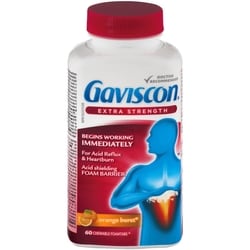 Gaviscon Extra Strength Chewable Foamtabs Orange Burst 60
