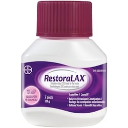 RESTORALAX Powder Laxative, 7 Doses, 119 grams