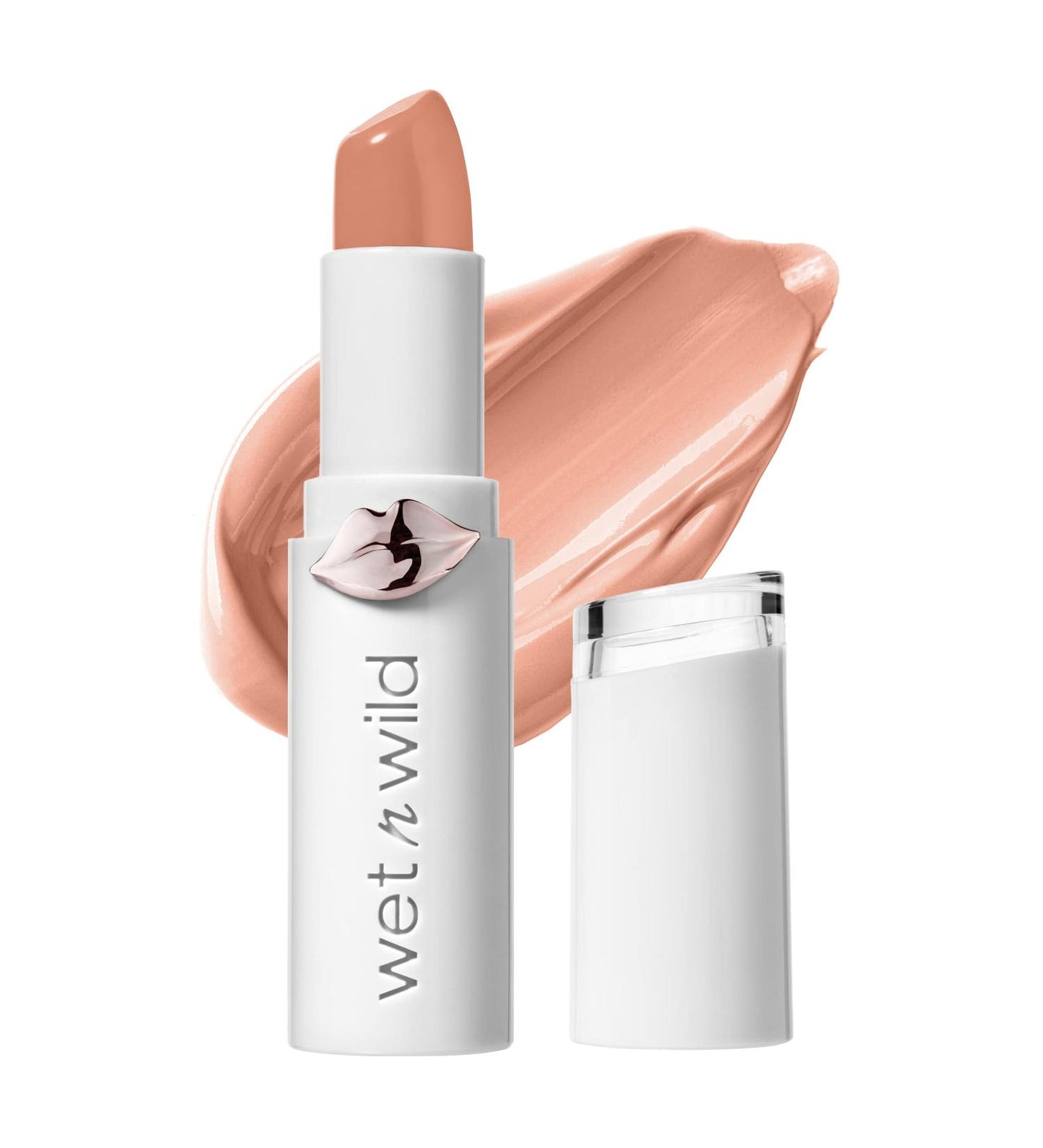 Wet n Wild Mega Last High-Shine Lipstick Lip Color Makeup Peach Peach Please