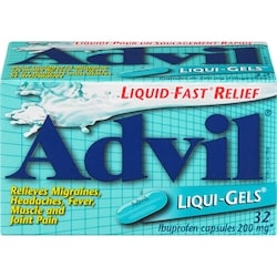 Advil Regular Strength Liqui-Gels Ibuprofen Capsules for Headaches and Pain Relief, 200 mg, 32 Count
