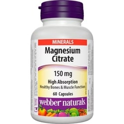 WEBBER Magnesium Citrate High Absorption 150 mg 60