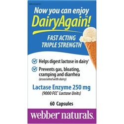 WEBBER Dairy Again!™ Lactase Enzyme 250 mg