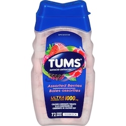 Tums Ultra Assorted Berry 72 count 1000mg