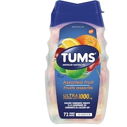Tums Ultra Assorted Fruit 72 count 1000mg