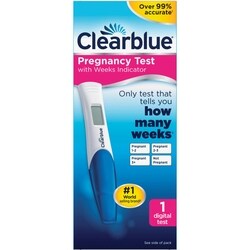 CLEARBLUE Pregnancy Test with Weeks Indicator, Value Pack, 1 Count