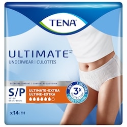 TENA Unisex Incontinence Underwear, Ultimate Absorbency, Small