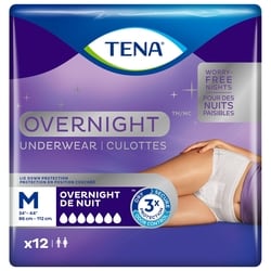 TENA UNDERWEAR OVERNIGHT MEDIUM