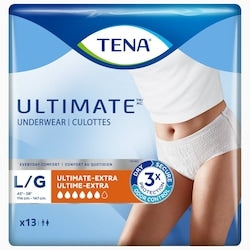 TENA Unisex Incontinence Underwear, Ultimate Absorbency, Large
