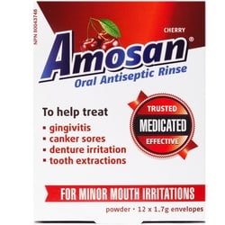 Amosan Oral Anatiseptic Rinse Cherry