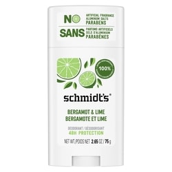 Schmidt's Natural Origin Deodorant 48 Hour Protection Bergamot & Lime