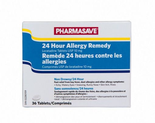 PHARMASAVE ALLERGY REMEDY 24HOUR 10MG TABLETS 36S