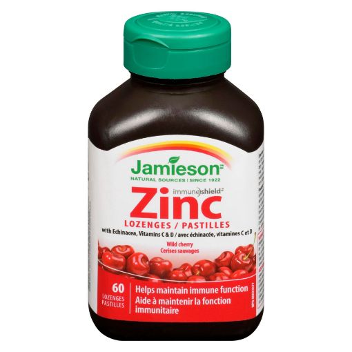 ZINC LOZENGES WILD CHERRY 60 JAMIESON