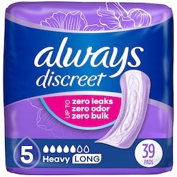 ALWAYS DISCREET PADS HEAVY LONG 39