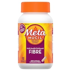 METAMUCIL 3 in 1 MultiHealth Fibre! Fiber Supplement Capsules, 160 Count