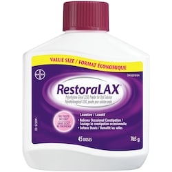 RESTORALAX Powder Laxative,  45 Doses, 765 grams