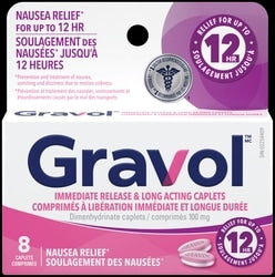 GRAVOL Immediate Release & Long Acting Caplets 8PK