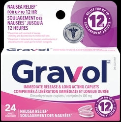 GRAVOL Immediate Release & Long Acting Caplets 24PK