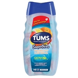Tums Extra Strength Smoothie Assorted Fruit - 140 count 750mg
