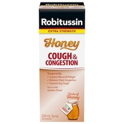 Robitussin Cough & Congestion Syrup Honey Extra Strength 230 ml