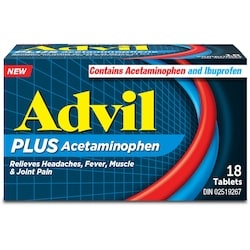Advil Plus Acetaminophen Tablets 18