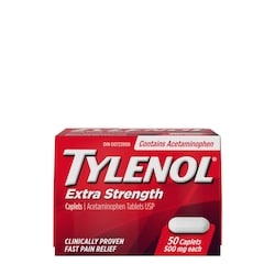 TYLENOL Extra Strength Pain Relief Acetaminophen 500mg 50 Caps