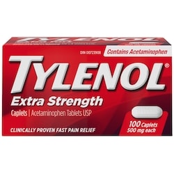 TYLENOL Extra Strength Pain Relief Acetaminophen 500mg 100Caps
