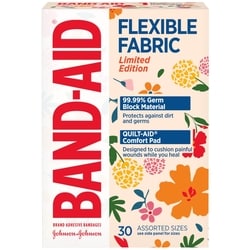 BAND AID Flexible Fabric Wildflower Asst