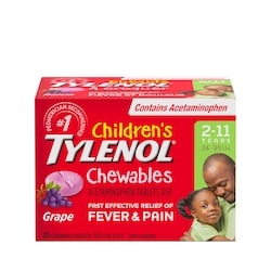 TYLENOL Children's Medicine, Fever & Pain, Chewable Tablets, Grape