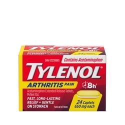 TYLENOL Arthritis Pain Relief Acetaminophen 650mg 24 Caps