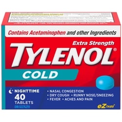 Extra Strength Cold Relief Nighttime 40