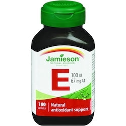 VITAMIN E SOFTGEL 100IU 100 JAMIESON