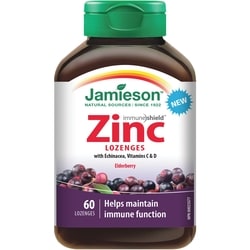 JAMIESON LOZENGES  ZINC ELDERBERRY 60