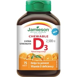 JAMIESON Vitamin D 2500 IU Chewable