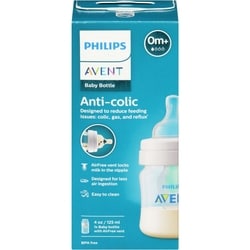 Avent Anti-colic Baby Bottle with AirFree Vent, 4oz, 1 pack