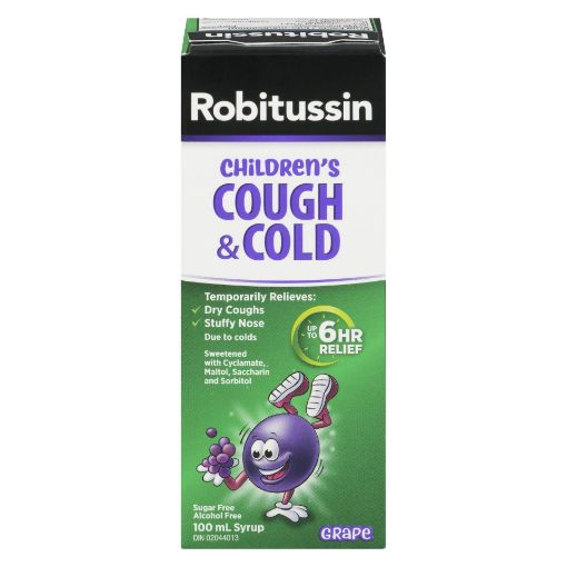 ROBITUSSIN COUGH & COLD CHILD GRAPE 100ML