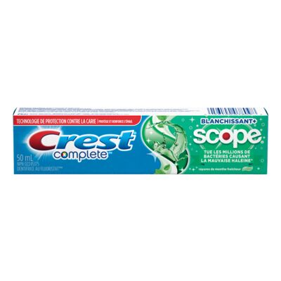 Crest Complete Whitening + Scope Toothpaste Minty Fresh