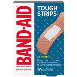BAND AID Tough-Strips Adhesive Bandages 20